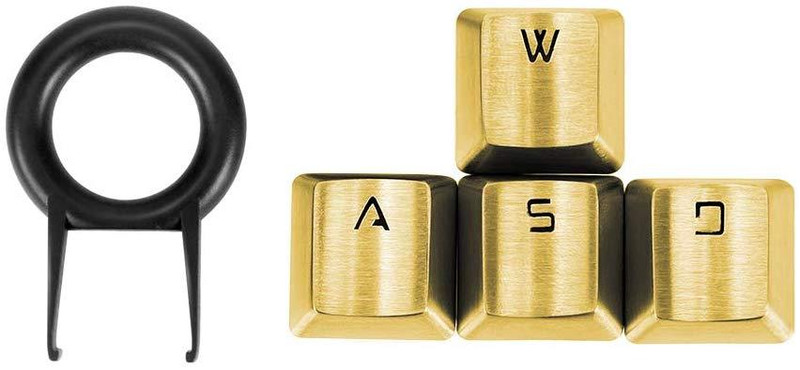 Fitlink 4 Key Stainless Steel Key Caps - Gold - أكسسوار لوحة مفاتيح